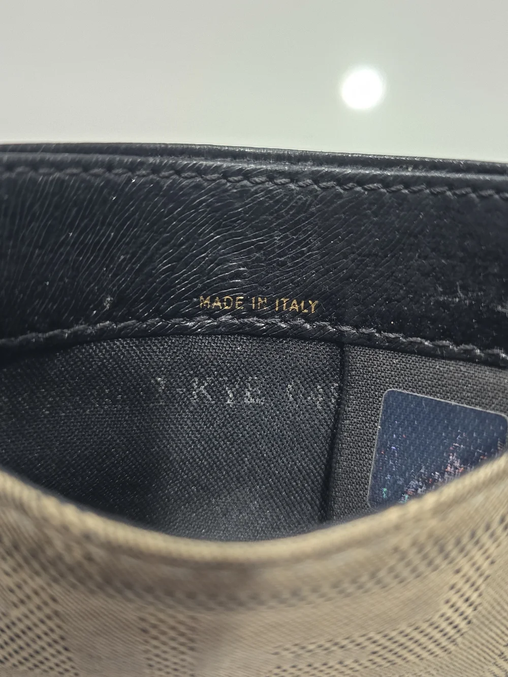 Fendi Vintage Zucca Monogram Leather Slim Card Holder Wallet